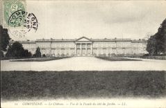 CPA Compiegne Le Chateau Vue de la Facade du cote du Jardin 