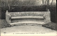 CPA Collection speciale du Palais de Compiegne Banc de l'Empereur 