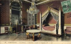 CPA Compiegne Le Chateau Chambre a Coucher du Napoleon 1er