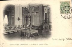 CPA Chateau de Compiegne Le Salon des Familles 