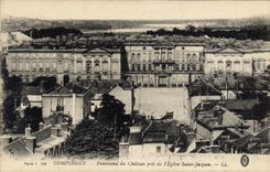 CPA Compiegne Panorama du Chateau pris de l'Eglise Saint Jacques 