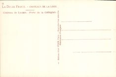 CPA Chateau de Loches Porte de la Collegiale 