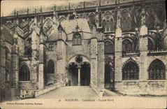 CPA Bourges Cathedrale Facade Nord 