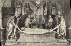 CPA Bourges Crypte de la Cathedrale La mise au Tombeau 