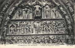 CPA Cathedrale de Bourges Portail du Jugement dernier 