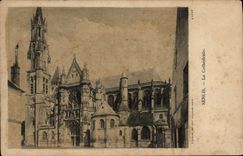 CPA Senlis La Cathedrale 