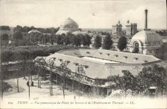 CPA Vichy Vue panoramique de Palais des Sources et de l'Etablissement Thermal 