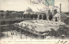 CPA Vichy Vue panoramique du Palais des Sources et le l'Etablissement Thermal 