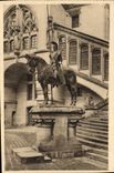 CPA Chateau de Pierrefonds Oise Statue du Duc d'Orleans 