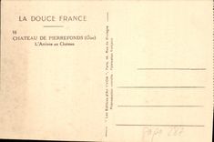 CPA Chateau de Pierrefonds Oise L'Arrivee au Chateau 
