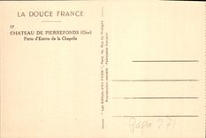 CPA Chateau de Pierrefonds Oise Porte d'Entree de la Chapelle 