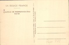 CPA Chateau de Pierrefonds Oise Cote Est Cheval