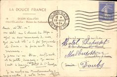 CPA Dijon Cote d'Or Hotel Chambellan Maison des Ambassadeurs 