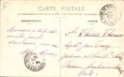 CPA Tarascon chateau dit du roi Rene Cote de la Ville dont la construction fut commencee le 27 Novem