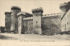 CPA Tarascon vue d'ensemble du Chateau du roi Rene 