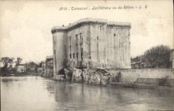 CPA Tarascon le Chateau vu du Rhone 