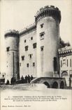CPA Tarascon Chateau dit du Roi Rene Cote de la Ville dont la construction fut commencee le 27 Novem