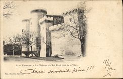 CPA Tarascon le Chateau du Roi Rene Cote de la Ville 