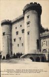 CPA Tarascon Chateau di du Roi Rene Cote de la ville dont la construction fut commencee le 26 Novemb