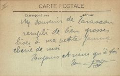 CPA Vue generale de Tarascon le Pont suspendu sur le Rhone l'Ancien Chateau du Roi Rene et le Cloche