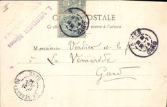 CPA Tarascon Chateau di du Roi Rene Cote de la ville dont la construction fut commencee le 27 Novemb