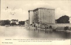 CPA Tarascon Chateau di du Roi Rene Cote du Rhone dont la construction fut commencee le 27 Novembre 