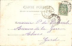 CPA Tarascon Portique et Clocher de l'eglise Ste Marthe 