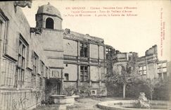 CPA Grignan Chateau deuxieme Cour d'Honneur Facade Carcassonne Tour du Veilleur d'Armes a Gauche la 