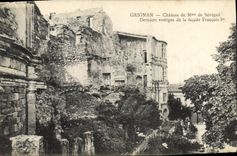 CPA Grignan Chateau de Mme de Sevigne Derniers vestiges de la facade Francois Ier 