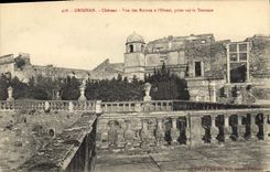 CPA Grignan chateau vue des Ruines a l'Ouest prise sur la Terrasse 