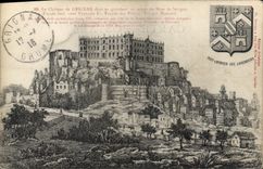 CPA Le Chateau de Grignan dans sa grandeur au temps de Mme de Sevigne facade sud ous Francois 1er Fa