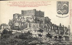 CPA Le Chateau de Grignan dans sa grandeur au temps de Mme de Ssevigne facade sud ous Francois Ier F