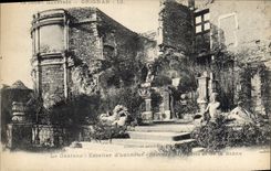 CPA La Drome Illustree Grignan le chateau escalier d'Honneur statue et de la Saone 