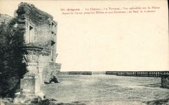 CPA Grignan le Chateau la Terrasse vue Splendide sur la Plaine depuis la Lance jusqu'au Rhone et aux