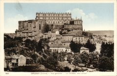 CPA Grignan Drome vue generale le chateau etat actuel 