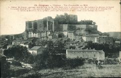 CPA Grignan chateau vue d'ensemble au Midi 
