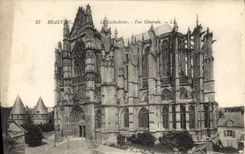 CPA Beauvais la cathedrale vue generale 