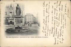 CPA Aix en Provence Statue du Roi Rene 