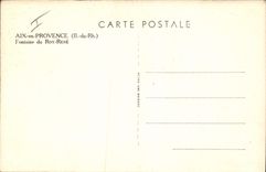 CPA Aix en Provence Statue du Roi Rene 