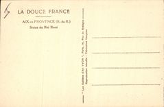 CPA Aix en Provence B du R Statue du Roi Rene 