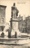 CPA Aix en Provence Statue du Roi Rene 