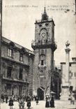 CPA Aix en Provence Place de l'Hotel de Ville Le Tour de l'Horloge 