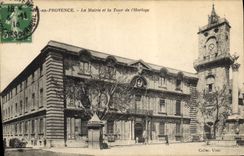 CPA Aix en Provence La Mairie et la Tour de l'Horloge 