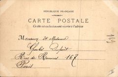 CPA Aix en Provence Statue de Mirabeau dans la Cour de la Mairie 