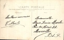 CPA Aix en Provence Place de l'Hotel de ville Tour de l'Horloge 