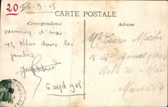 CPA Aix en Provence Cour de l'Hotel de Ville Statue de Mirabeau 