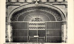 CPA Aix en Provence Grille interieure de l'Hotel de Ville 