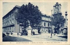 CPA Aix en Provence Hotel d Ville La Tour de l'Horloge 