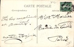 CPA Aix en Provence Tour de l'Hotel de Ville Statue de Mirabeau 