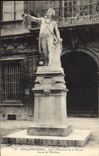 CPA Aix en Provence Cour d'Honneur de la Mairie Statue de Mirabeau 